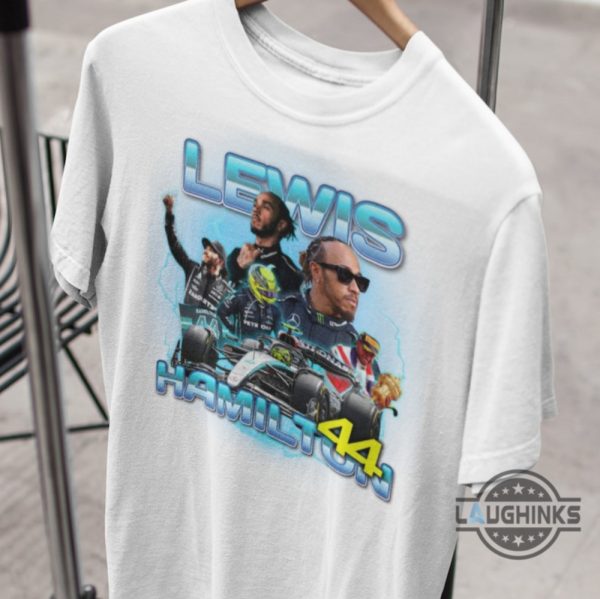 lewis hamilton 44 mercedes f1 tshirt sweatshirt hoodie formula one racer bootleg graphic tee shirt gift for car racing lovers laughinks 1