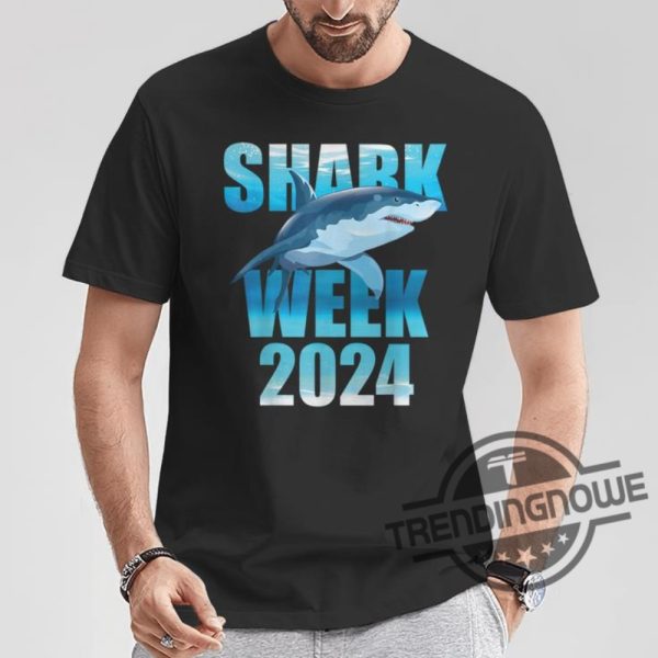 Shark Week 2024 Shirt Shark 2024 Week Passion For Shark Lover Family Scuba Diver T Shirt trendingnowe 2