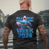 Shark Week 2024 Shirt Back Print Shark Fin 2024 Week Passion For Shark Lover Ocean Wildlife Shirt trendingnowe 1