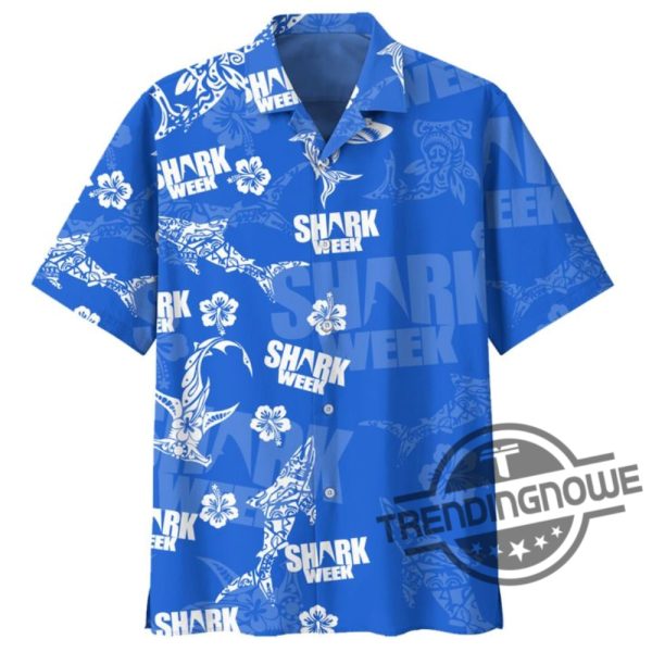 Shark Week 2024 Hawaiian Shirt trendingnowe 1