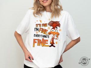 Disney Anxiety Inside Out 2 Shirt Emotions Sweatshirt Everything Is Fine Anxiety Inside Out Tshirt Disney Feelings Hoodie Mental Health Shirt giftyzy 2