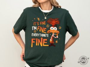 Disney Anxiety Inside Out 2 Shirt Emotions Sweatshirt Everything Is Fine Anxiety Inside Out Tshirt Disney Feelings Hoodie Mental Health Shirt giftyzy 3