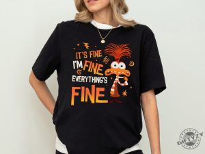 Disney Anxiety Inside Out 2 Shirt Emotions Sweatshirt Everything Is Fine Anxiety Inside Out Tshirt Disney Feelings Hoodie Mental Health Shirt giftyzy 4