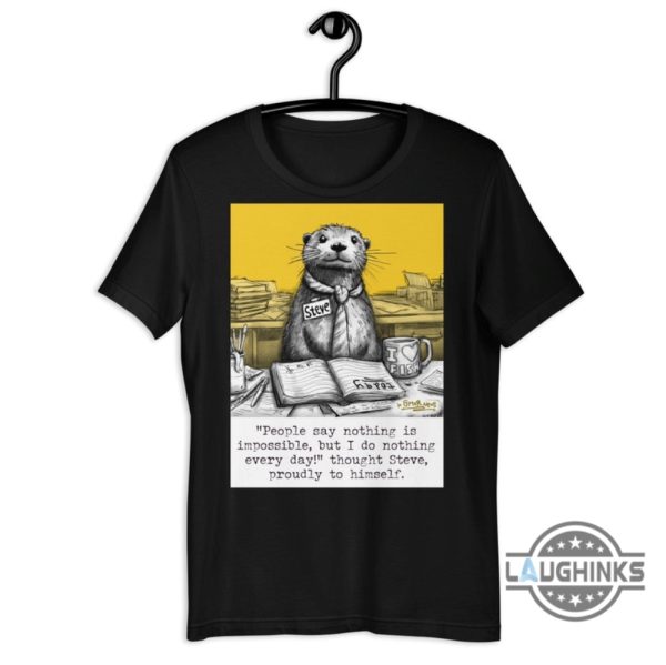 doing nothing t shirt sweatshirt hoodie doing nothing book by steven harrison tee funny otter gift for book reading lovers laughinks 2