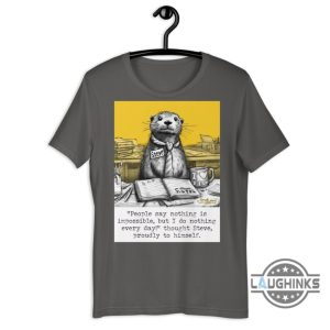 doing nothing t shirt sweatshirt hoodie doing nothing book by steven harrison tee funny otter gift for book reading lovers laughinks 3