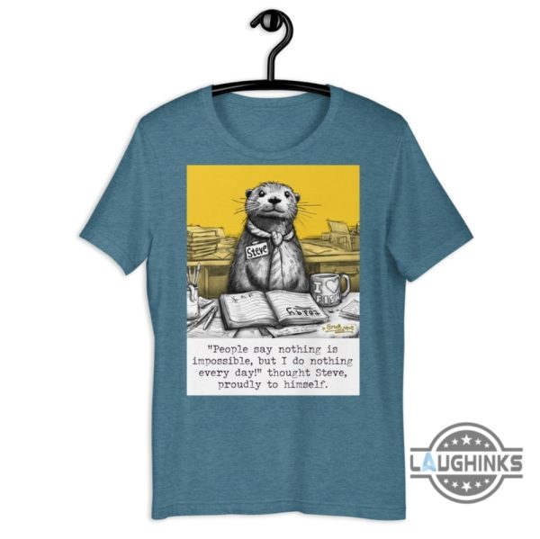 doing nothing t shirt sweatshirt hoodie doing nothing book by steven harrison tee funny otter gift for book reading lovers laughinks 5