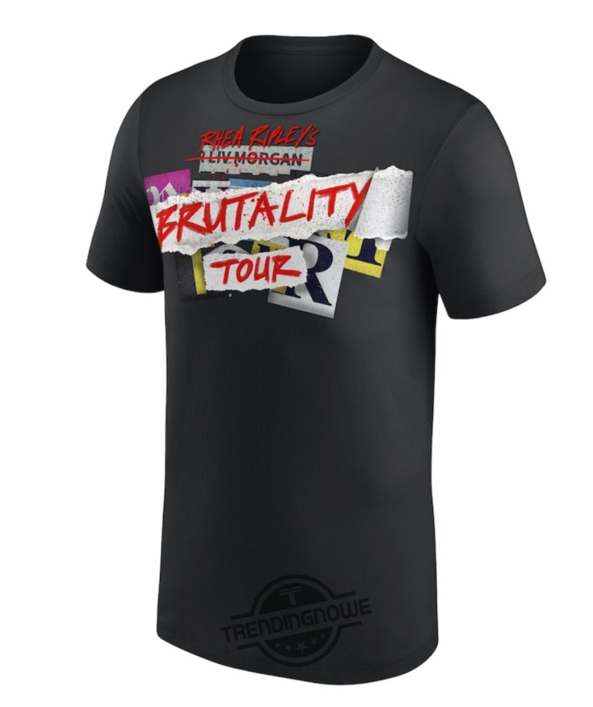 Rhea Ripley Shirt Wwe Rhea Ripley Brutality Tour T Shirt - Trendingnowe