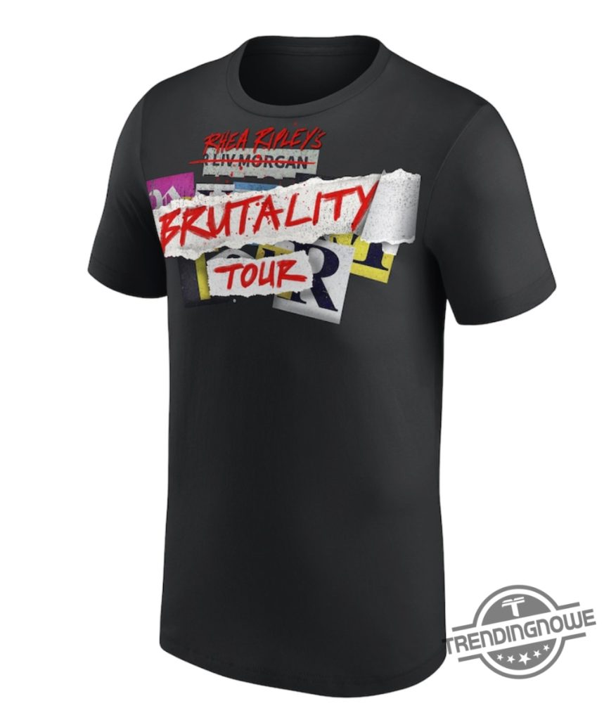 Rhea Ripley Shirt Wwe Rhea Ripley Brutality Tour T Shirt trendingnowe 1 1