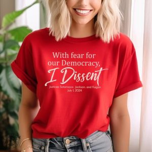 With Fear For Our Democracy I Dissent Vintage Shirt giftyzy 5 1