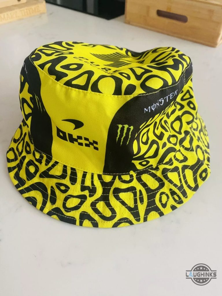 mclaren racing f1 bucket hat lando norris 2024 formula 1 helmet pattern printed hats laughinks 1