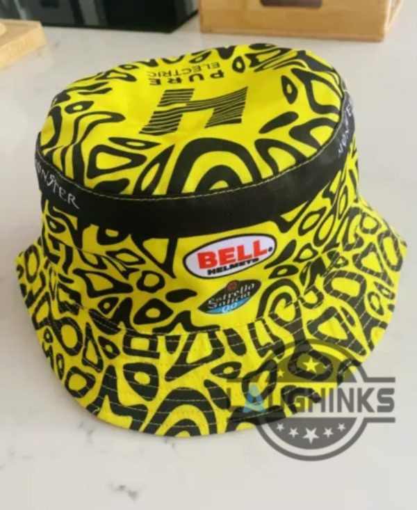 mclaren racing f1 bucket hat lando norris 2024 formula 1 helmet pattern printed hats laughinks 3