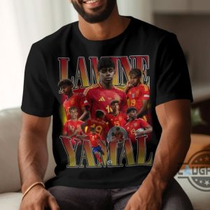 vintage 90s lamine yamal barcelona shirt lamine yamal barca spain football bootleg retro shirt laughinks 4