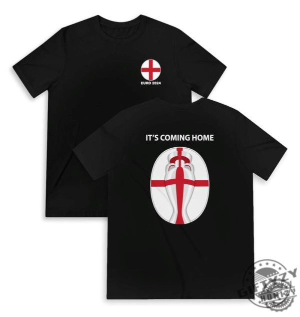 England Euro 2024 Champion Its Coming Home Back Design Double Sided Shirt giftyzy 4