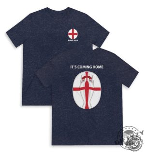 England Euro 2024 Champion Its Coming Home Back Design Double Sided Shirt giftyzy 9