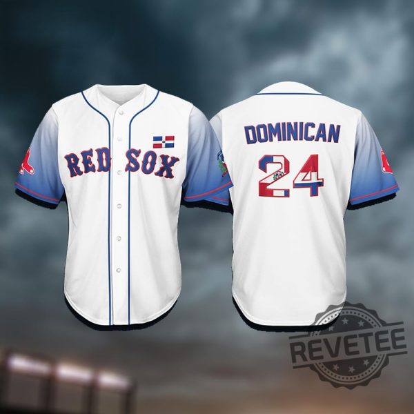 Red Sox Replica Jersey In Dominican Republic Colors Dominican Republic Celebration revetee 1