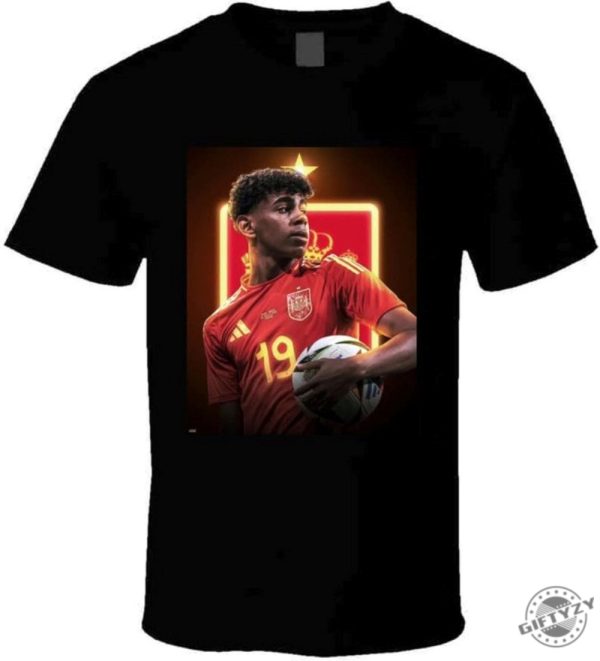 Yamal Spain Star Player Soccer Goat Football Europa Unisex Shirt giftyzy 2