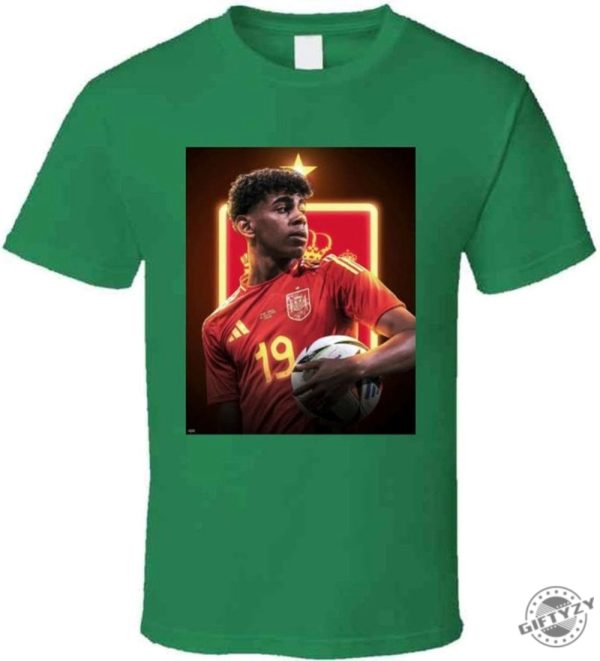 Yamal Spain Star Player Soccer Goat Football Europa Unisex Shirt giftyzy 3