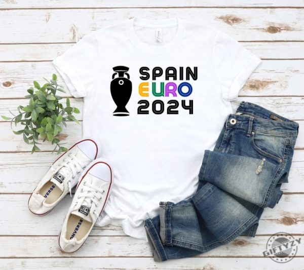 Spain Euro 2024 Shirt Football Boyfriend Tshirt Fathers Day Gift Tournament 2024 Hoodie Spain Sweatshirt Sports Shirt giftyzy 1