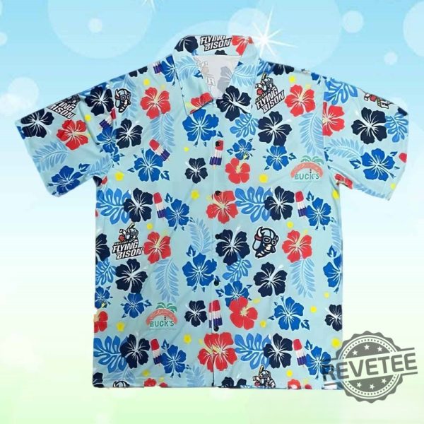 Flying Bison Hawaiian Shirt 2024 Giveaway Abilene Flying Bison Shirt revetee 2