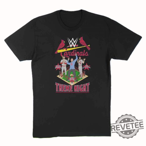 Cardinals Theme Night Shirt 2024 Giveaway Cardinals Themed Wwe T Shirt revetee 2