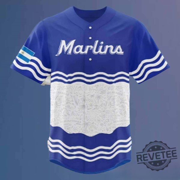 Marlins Nicaraguan Heritage Jersey 2024 Giveaway Miami Marlins Jersey Giveaway revetee 2