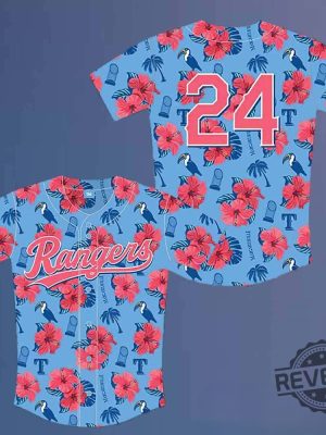 Rangers Margaritaville Night Jersey 2024 Giveaway Texas Rangers Margaritaville Shirt revetee 2