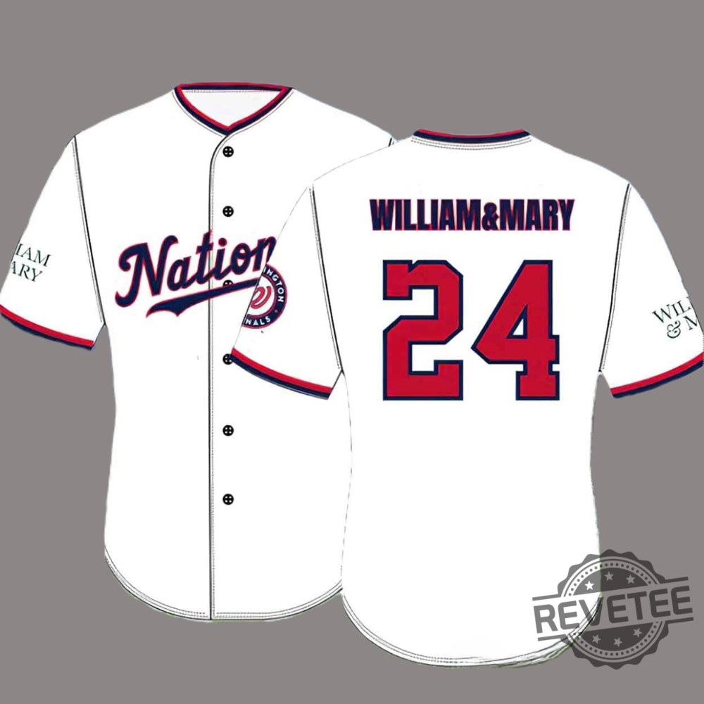 Nationals William  Mary Day Jersey 2024 Giveaway William  Mary Day Shirt