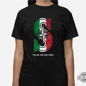 Mariners Italian Heritage Night Shirt 2024 Giveaway Italian Heritage T Shirt Mariners Italian Shirt revetee 3