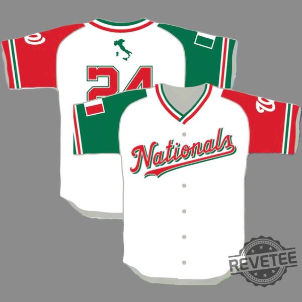 Nationals Italian Heritage Day Jersey 2024 Giveaway Nationals Italian Jersey revetee 1