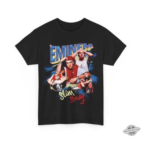 Not Slim Kinda Shady T Shirt Funny Hip Hop Graffiti Graphic Tee Eminem Shirt trendingnowe 1