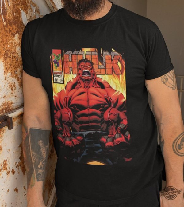 Red Hulk Shirt Captain America Brave New World 2025 Comic Book Shirt Thunderbolt Ross T Shirt Marvel Gifts Holiday Gift trendingnowe 1