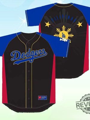 Dodgers Filipino Heritage Night Jersey 2024 Giveaway Dodgers Filipino Jersey revetee 2