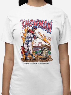 Phillies Bryce Harper The Showman Shirt 2024 Giveaway The Showman Phillies Bryce Harper Shirt revetee 3