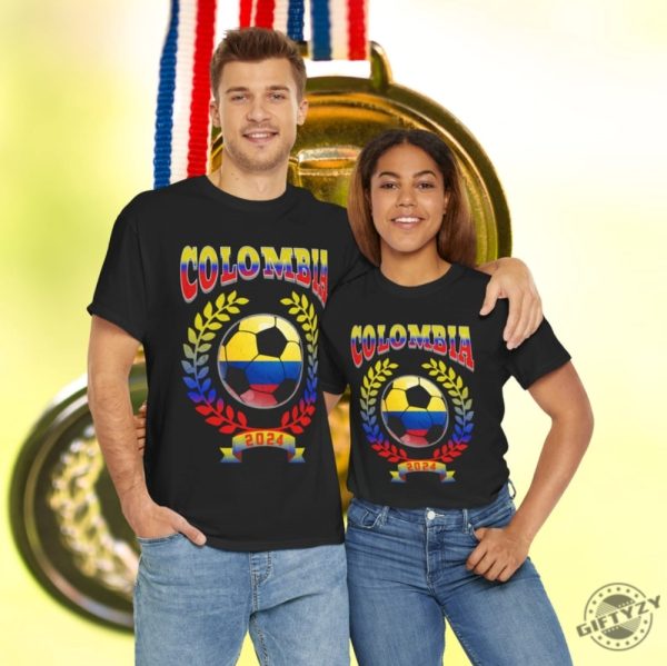 Colombia 2024 Soccer Football Championship Games Colombian Team Shirt giftyzy 1