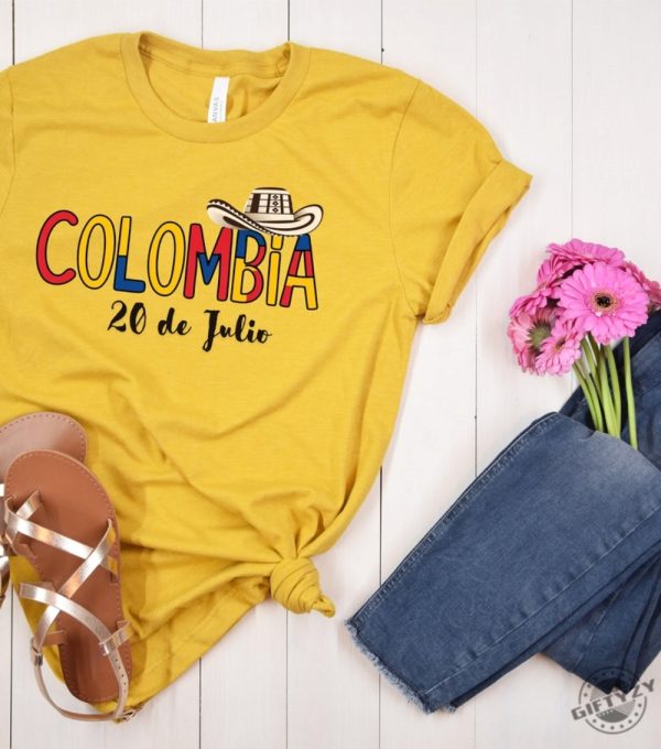 Independence Day July 20Th Colombia Tshirt Seleccion Colombia 2024 Hoodie Colombia Baby Sweatshirt Vintage Colombia Shirt giftyzy 7