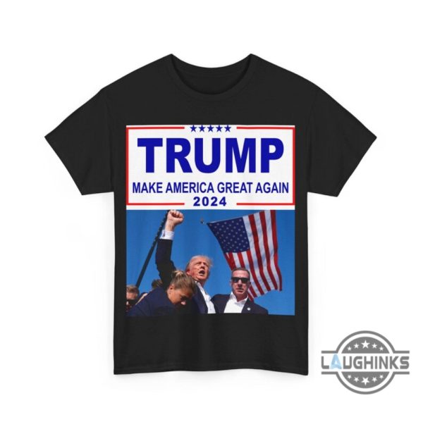 trump rally shirt 2024 trump shot tshirt sweatshirt hoodie donald trump assassination tee maga make american great again shirts laughinks 1