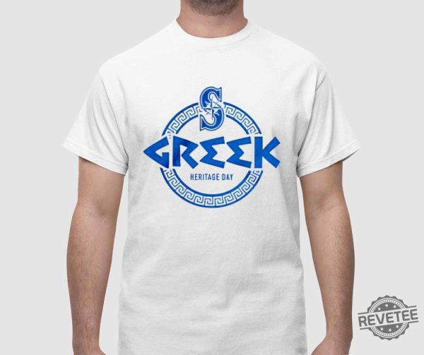 Mariners Greek Heritage Day Shirt 2024 Giveaway Mariners Greek Heritage Shirt revetee 1