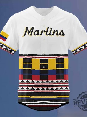 Colombian Heritage Marlins Jersey 2024 Giveaway Marlins Colombian Heritage Jersey revetee 2