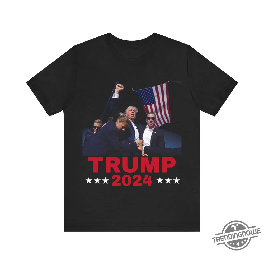 Trump Shooting Shirt 2024 Trump Rally T Shirt Trump Photo Shirt Donald Trump Shirt Trump Shot Shirt