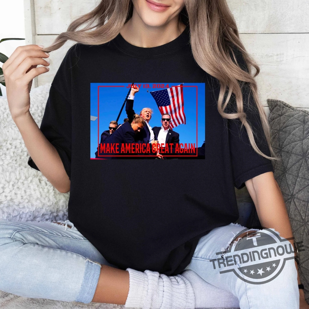 Make America Great Again Shirt Superhero Never Surrender Tee Trump Shooter Shirt Trump Shooting Shirt Trump Shot Shirt