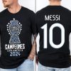 Argentina Copa America Champions Messi 10 Shirt 2024 Copa America 2024 Champions T Shirt Argentina Champions Shirt trendingnowe 1