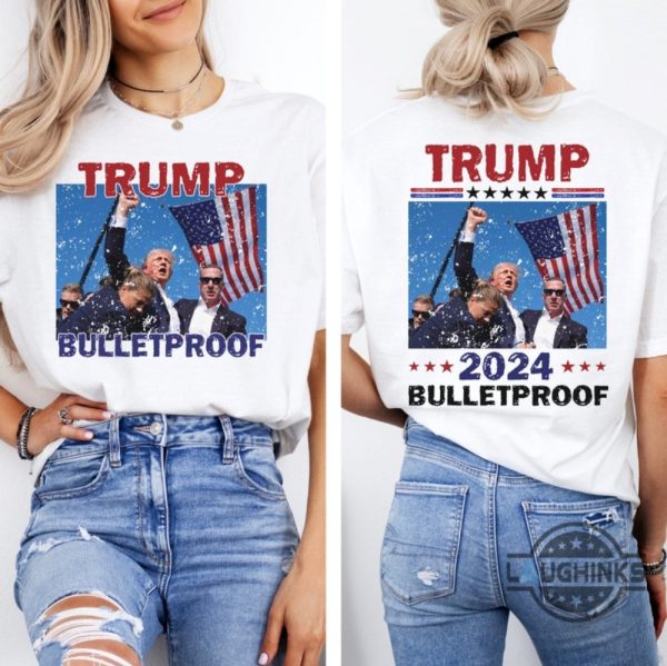 trump assassination shirt 2024 donald trump shirts shooting trump bulletproof shirt maga still standing tee laughinks 1