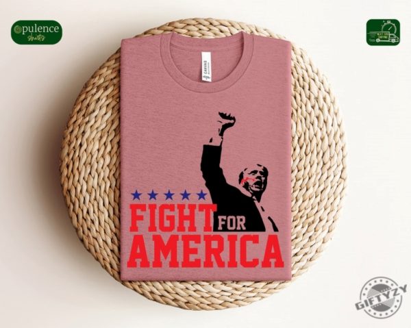 Trump Fight For America Shirt Trump Assassination Attempt Tshirt Trump Shooting Hoodie Donald Trump Rally Shooting Sweatshirt Trump Shirt giftyzy 7