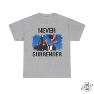 Trump Assassination Attempt Shirt Trump Shot Tshirt Never Surrender Maga 2024 Hoodie Make America Great Again Sweatshirt Trump Shirt giftyzy 3