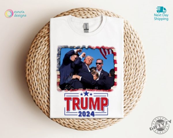 Trump Shooting Shirt Donald Trump President 2024 Unstoppable Hoodie President Trump 47 Shot At Rally Fist In The Air Sweatshirt Take America Back Tshirt Trump Shirt giftyzy 6