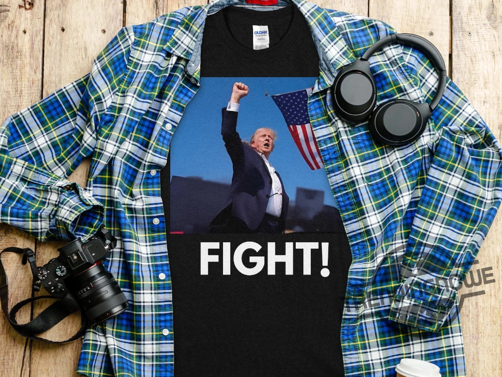 Trump Shooting T Shirt Trump Shooter Tee Stand With Trump Shot Shirt Trump Rally Shirt Trump Fight Tee Trump 2024 Shirt