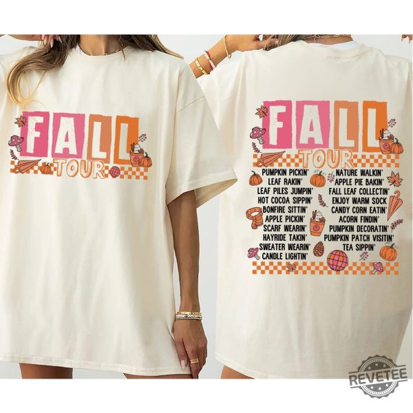 Retro Fall Tour Shirt Fall Outfits Fall Clothes Fall Season Shirt Fall Sweaters Fall 2024 Fashion Trends Fall Shirt Ideas revetee 2