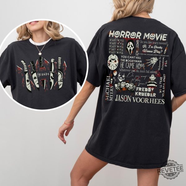 Horror Movie Main Characters Shirt American Horror Story Seasons Shirt Halloween Costumes Ghost Halloween Shirt revetee 2