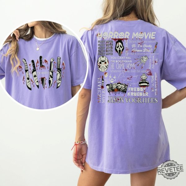 Horror Movie Main Characters Shirt American Horror Story Seasons Shirt Halloween Costumes Ghost Halloween Shirt revetee 3