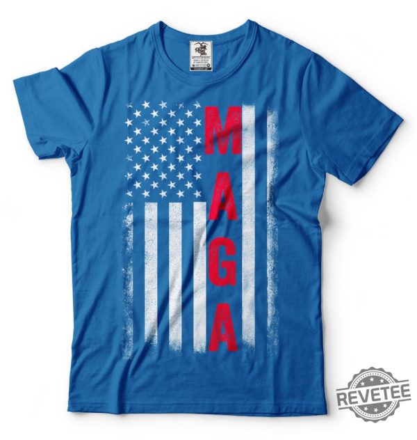 Maga Flag Donald Trump 2024 Election T Shirt Us Presidential Election Trump Reelection T Shirt Usa Flag Tee revetee 1